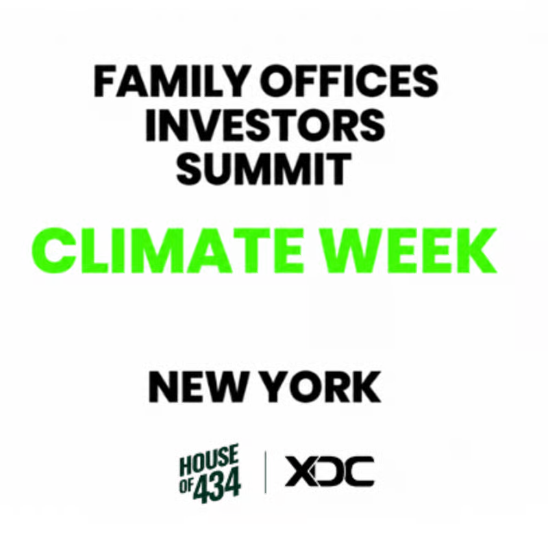 Family Offices Investors Summit — Climate Week