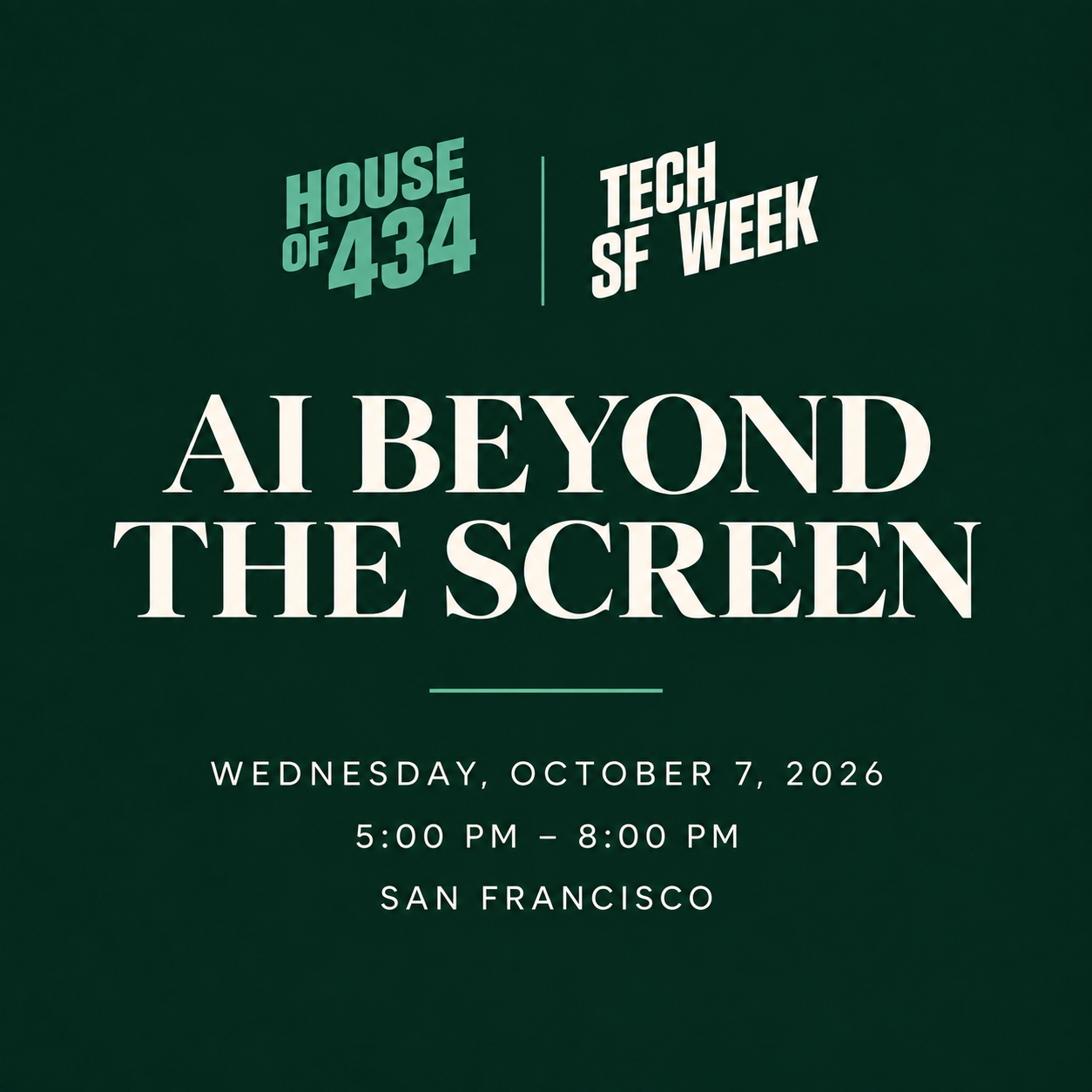 AI Beyond the Screen